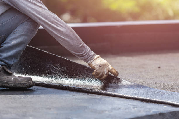 Professional Basement Waterproofing technician working in Edwardsburg, MI